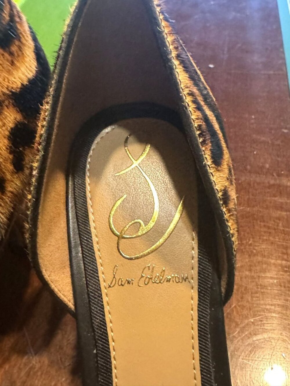 Sam Edelman Victoria Leopard Print DOrsay Heels Womens Size 6 M New - Picture 4 of 11